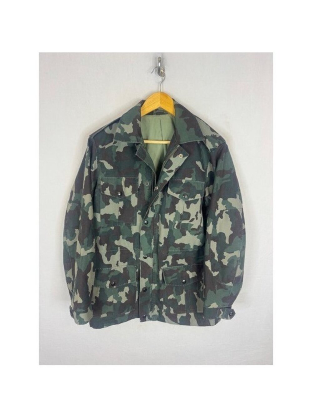 90s Vetements Burtmar Mens Camo Garrison Dress Land Jacket Military Field 38 M